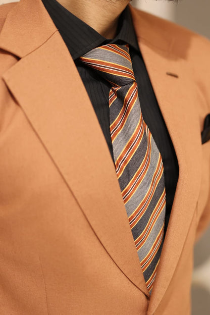 Tan/ Caramel brown Two button suit