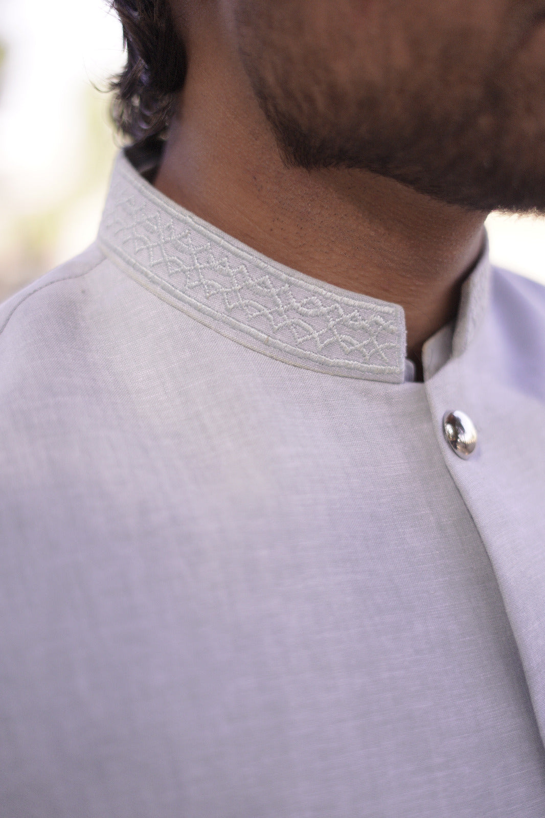 ICE white waistcoat same tonal Embroidary with kurta pajama