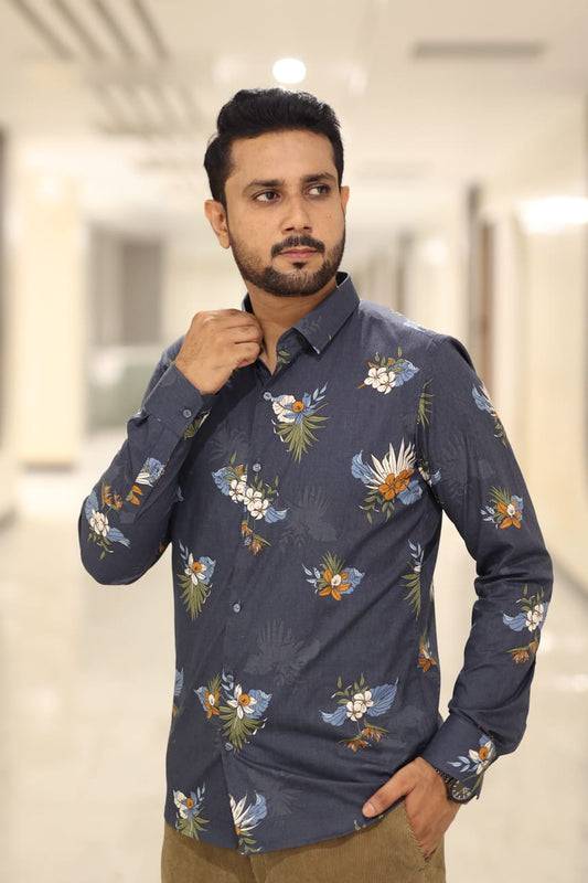 Printed shirt casual smart