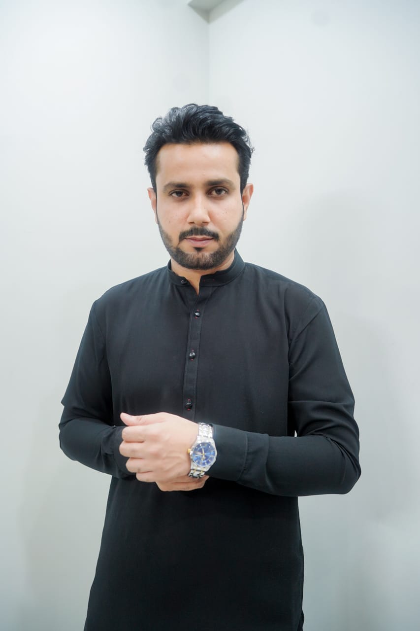 Black jorjutt kurta trouser same plain trouser