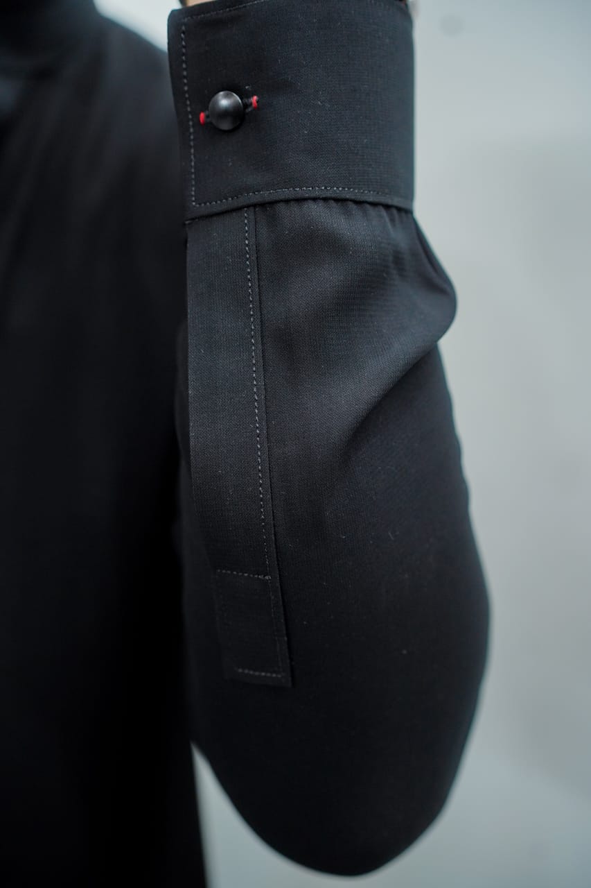 Black jorjutt kurta trouser same plain trouser