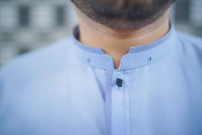 Sky blue kameez shalwar Classic design
