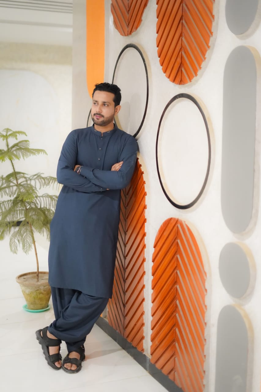 Navy mood shalwar kameez design